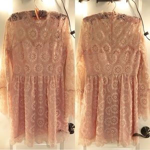 🌈Blush Lacey Midi Dress🌈
